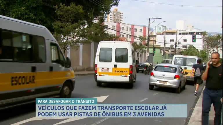 Veículos de transporte escolar podem utilizar faixas de ônibus em avenidas  de BH - Minas Gerais - R7 Balanço Geral MG