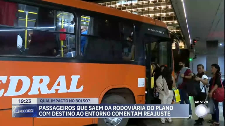 Vídeo: Confira como ficou o reajuste nas passagens entre Brasília e Entorno