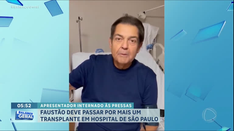 Vídeo: Faustão é internado e deve passar por mais um transplante em SP