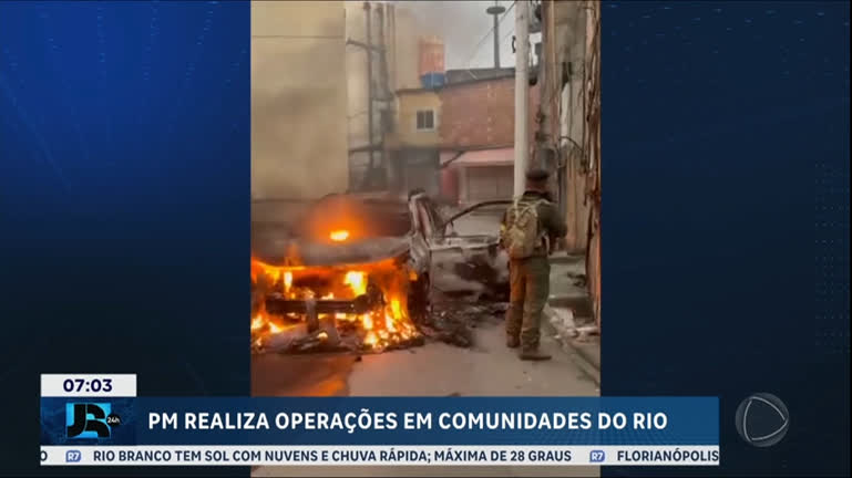 Vídeo: Polícia faz operações em comunidades para prender chefes de facção no Rio