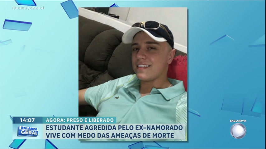 Vídeo: Jovem denuncia ex-namorado por agressão e ameaças de morte