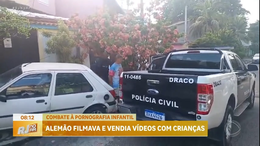 Vídeo: Alemão é preso por armazenar conteúdo de abuso sexual infantil na zona oeste do Rio