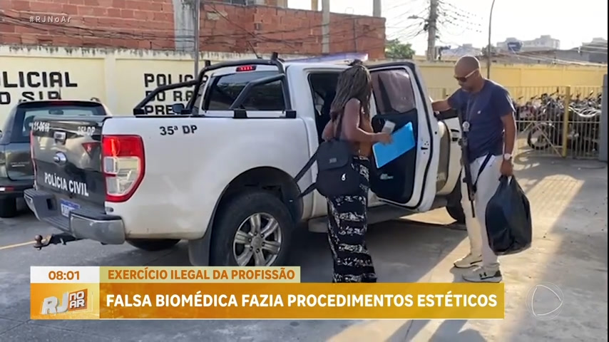 Vídeo: Policia prende falsa biomédica em clínica clandestina em Campo Grande, na zona oeste do Rio