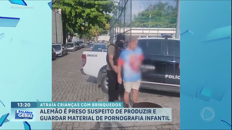 Vídeo: Alemão é preso em flagrante no RJ por produzir pornografia infantil