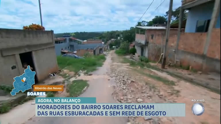 Vídeo: Bairro a Bairro: moradores reclamam de ruas esburacadas e falta saneamento em MG