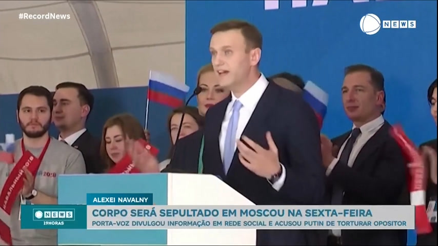 Vídeo: Corpo de Navalny, principal opositor de Putin, será sepultado na próxima sexta-feira (1)