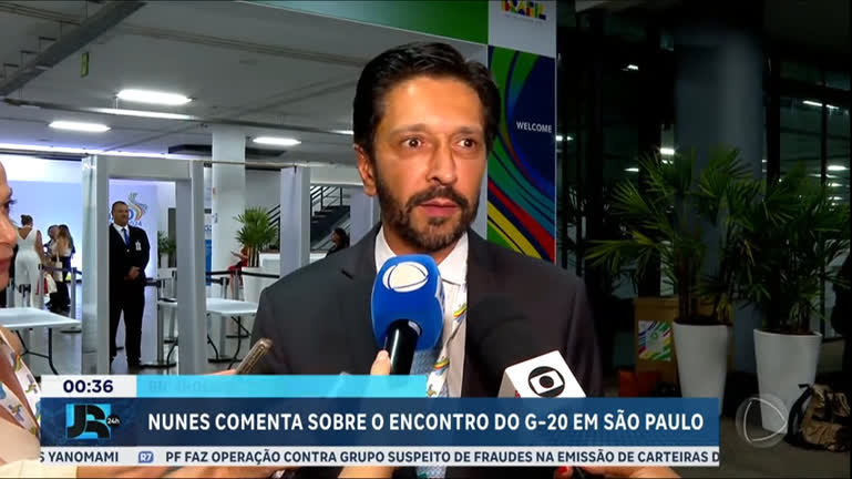 Vídeo: Ricardo Nunes comenta sobre o encontro do G20 em São Paulo