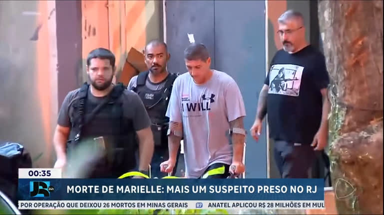 Vídeo: Suspeito de destruir carro usado no assassinato de Marielle Franco é preso