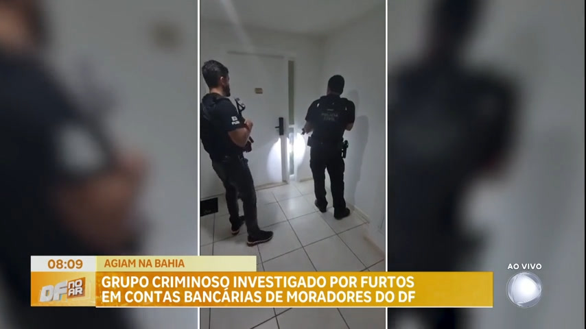 Vídeo: Polícia investiga grupo por furtos em contas bancárias de moradores do DF