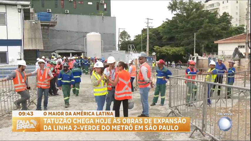 Vídeo: ‘Tatuzão’ chega à futura estação Vila Formosa, nas obras da Linha 2-Verde do metrô