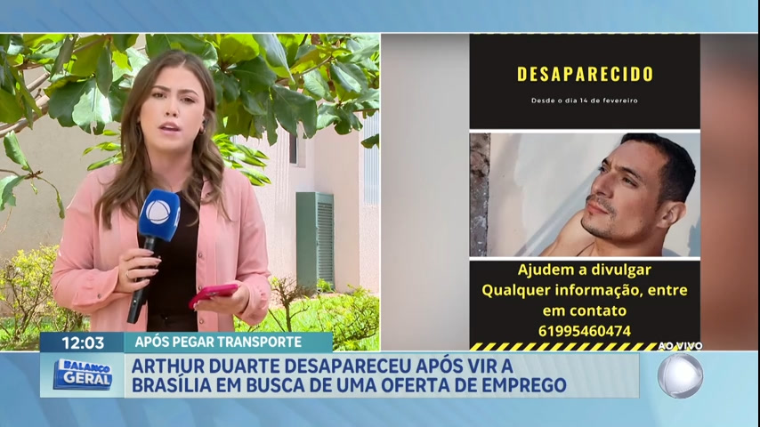 Vídeo: Família procura homem que desapareceu ao ir para Brasília procurar emprego