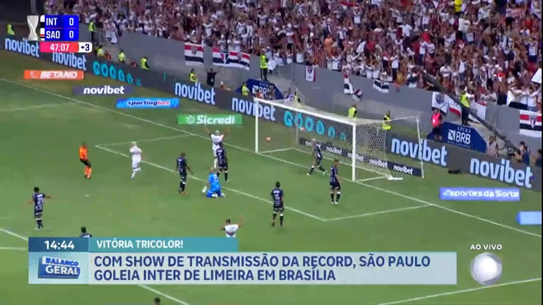 Vídeo: Em Brasília, São Paulo vence Inter de Limeira e placar encerra em 3 x 0