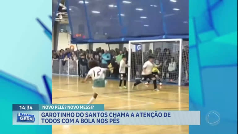 Vídeo: Jogador de 11 anos da base do Santos chama atenção pelo talento