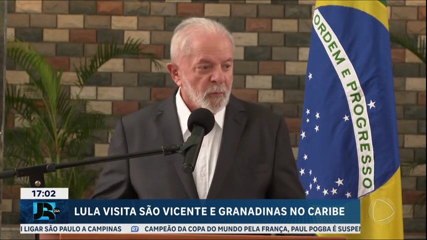 Vídeo: Lula chega a São Vicente e Granadinas para segunda etapa de viagem ao Caribe