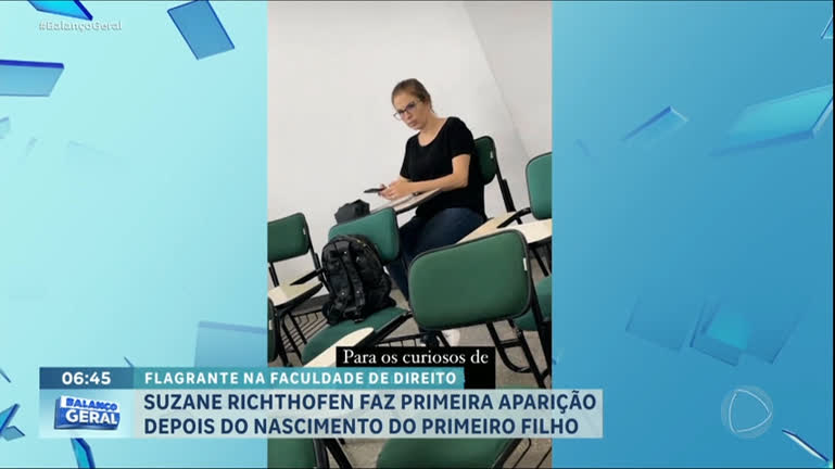 Vídeo: Suzane Richtofen aparece isolada em aula da faculdade de Direito