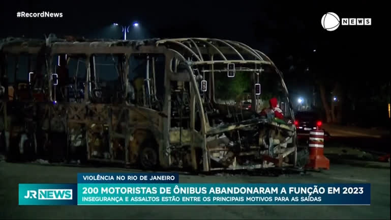 Vídeo: Violência do Rio fez com que 200 motoristas de ônibus deixassem a profissão em 2023, diz sindicato