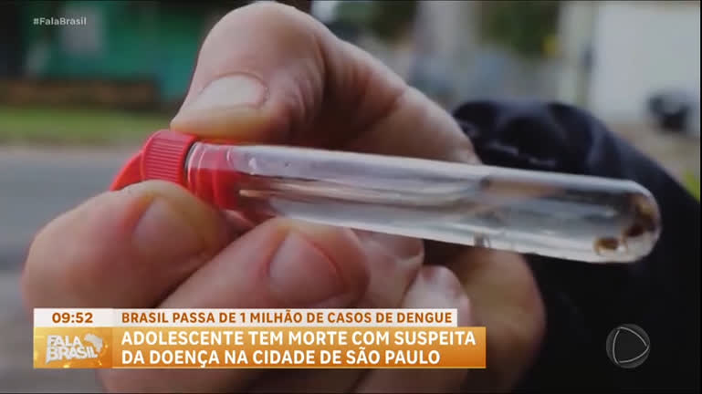 Vídeo: Adolescente de 16 anos morre com sintomas de dengue em São Paulo