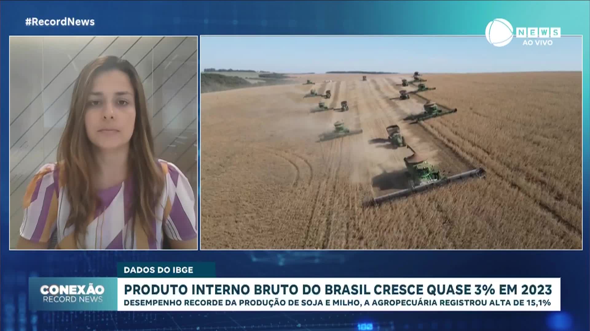 Vídeo: Agropecuária contribuiu para o aumento do PIB no Brasil, diz especialista