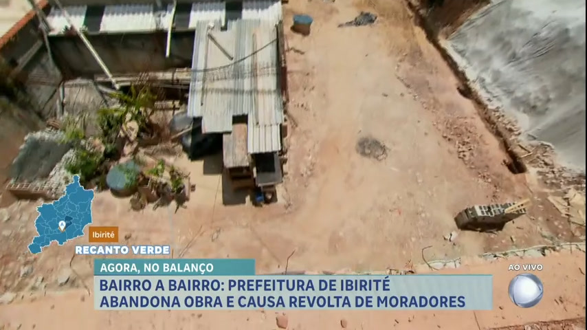 Vídeo: Bairro a Bairro: moradores denunciam obra parada em bairro de Ibirité (MG)