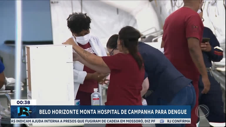Vídeo: Belo Horizonte (MG) monta hospital de campanha para dengue