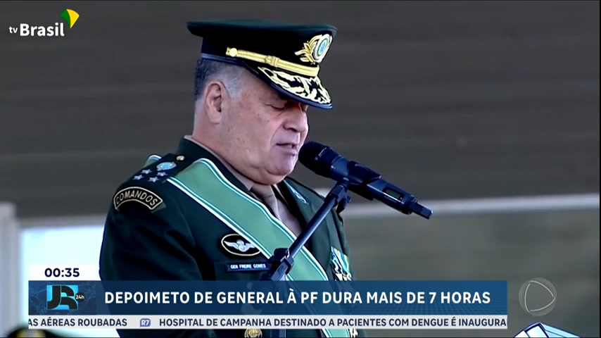 Vídeo: Depoimento de general à PF sobre suposto golpe de estado dura mais de 7 horas
