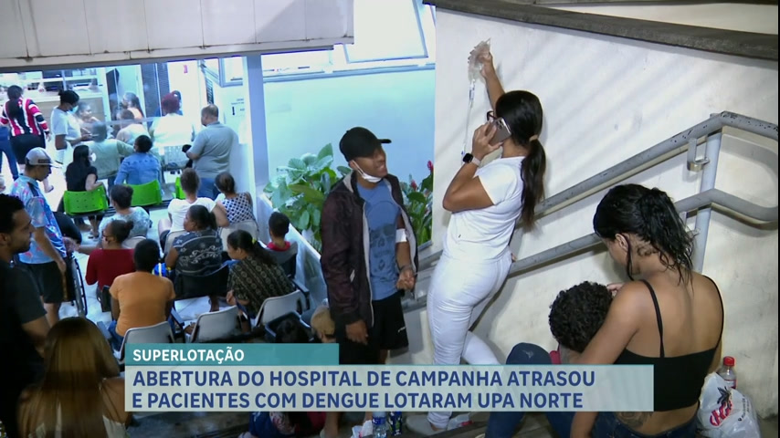 Vídeo: Atraso na abertura do hospital de campanha causa superlotação em Belo Horizonte