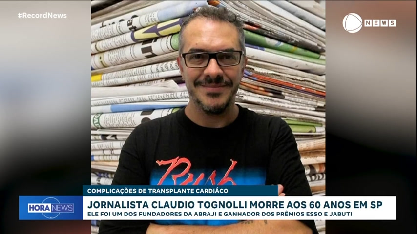 Vídeo: Morre o jornalista investigativo Claudio Tognolli, aos 60 anos, em São Paulo