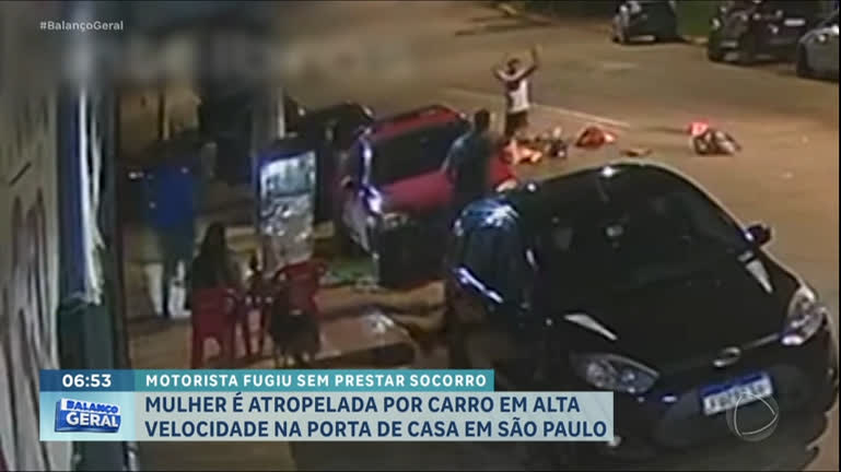 Vídeo: Motorista em alta velocidade foge após atropelar mulher na Grande São Paulo
