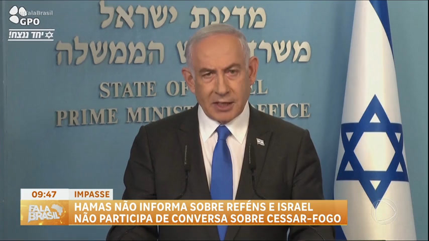 Vídeo: Benjamin Netanyahu anuncia que Israel não vai participar da próxima rodada de conversas no Egito