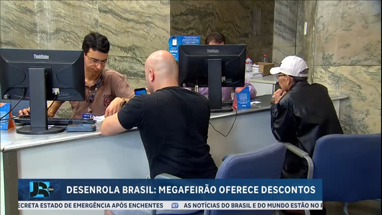 Vídeo: Megafeirão do Desenrola Brasil oferece desconto de até 96 % em dívidas