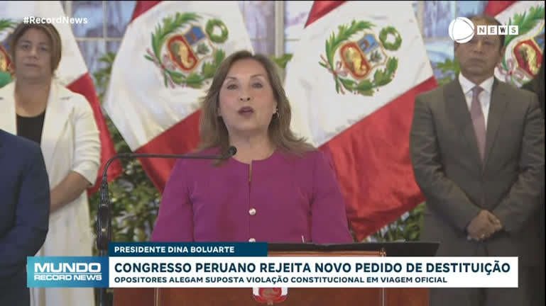 Vídeo: Congresso do Peru rejeita novo pedido de impeachment contra a presidente Dina Boluarte