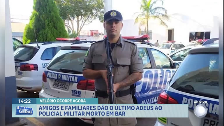 Vídeo: Policial militar de Goiás morto em bar durante discussão é enterrado
