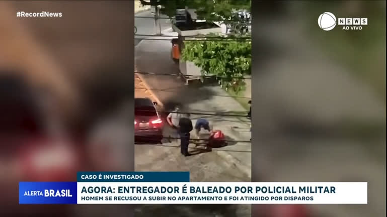 Vídeo: Amigos de entregador baleado por PM organizam protesto no Rio
