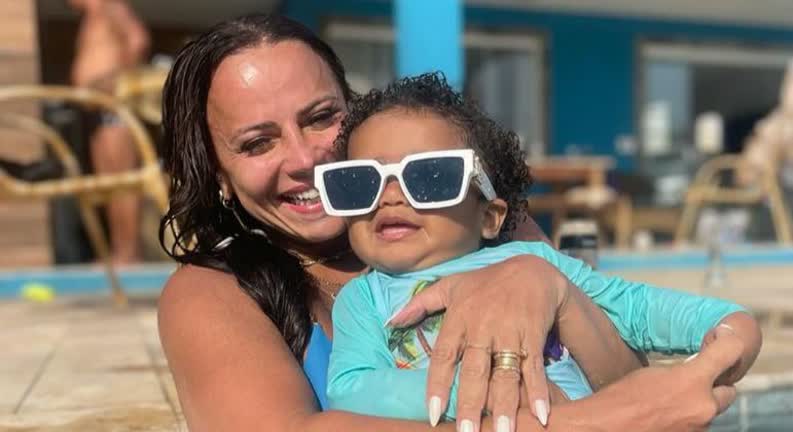 Vídeo: Viviane Araújo compartilha vídeo fofo do filho Joaquim na piscina: "Meu peixinho"