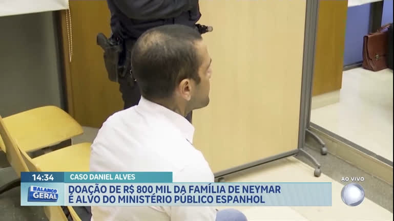 Vídeo: Doação de R$ 800 mil da família de Neymar para Daniel Alves não diminui pena