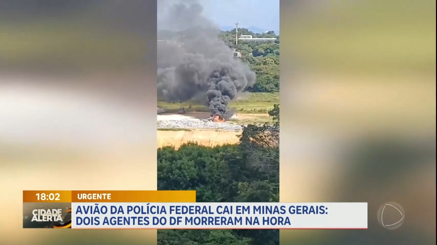 Vídeo: Agentes do DF morrem após avião da Polícia Federal cair em Minas Gerais