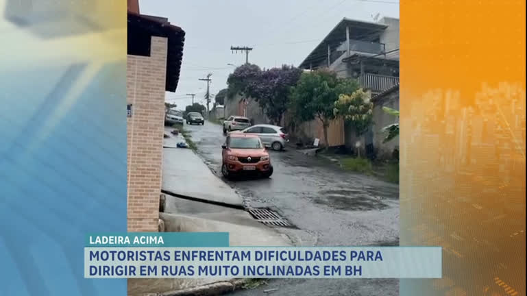 Vídeo: Morros trazem problemas para motoristas em Belo Horizonte