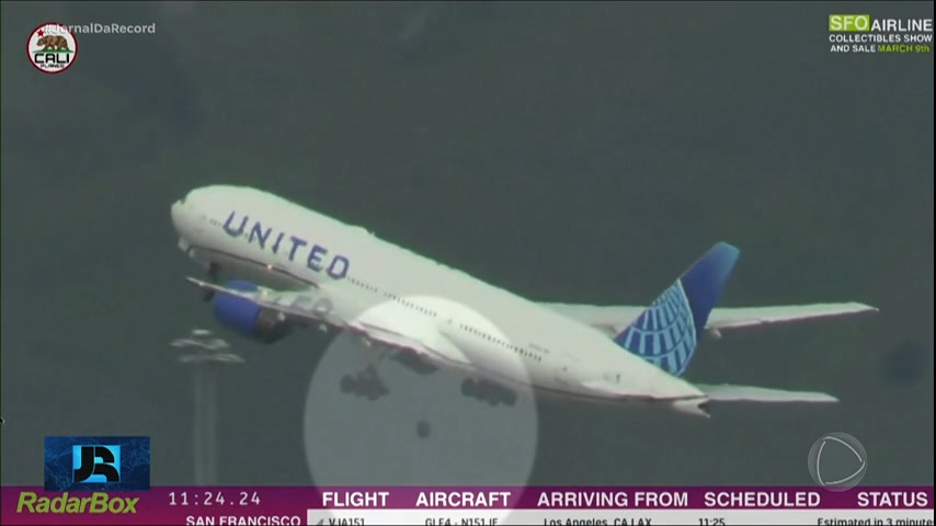 Vídeo: Avião faz pouso de emergência após perder roda durante decolagem nos Estados Unidos
