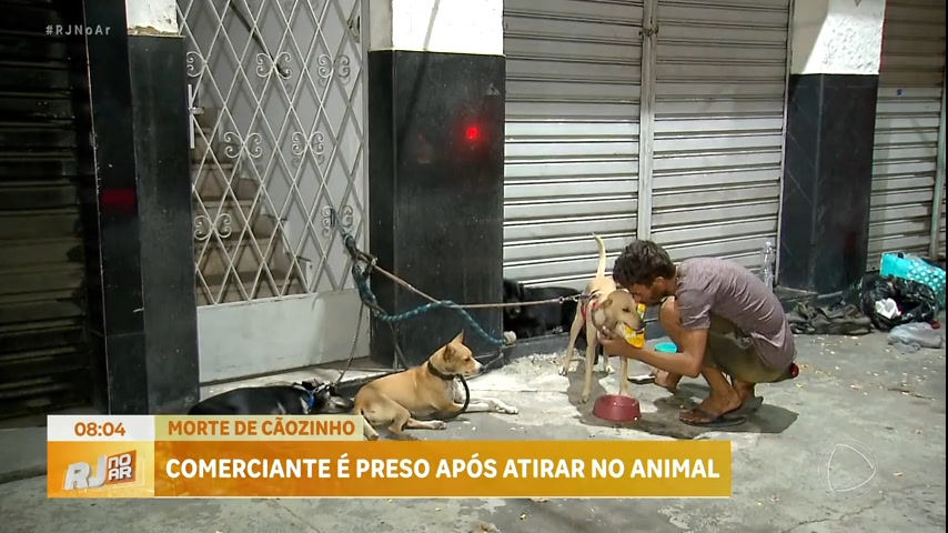 Vídeo: Comerciante é preso após matar cachorro na zona oeste do Rio