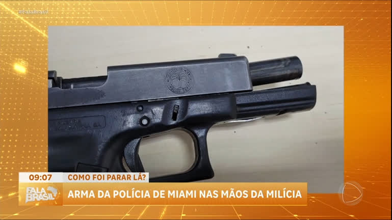 Vídeo: Pistola de Miami é apreendida em operação contra milícia no Rio de Janeiro