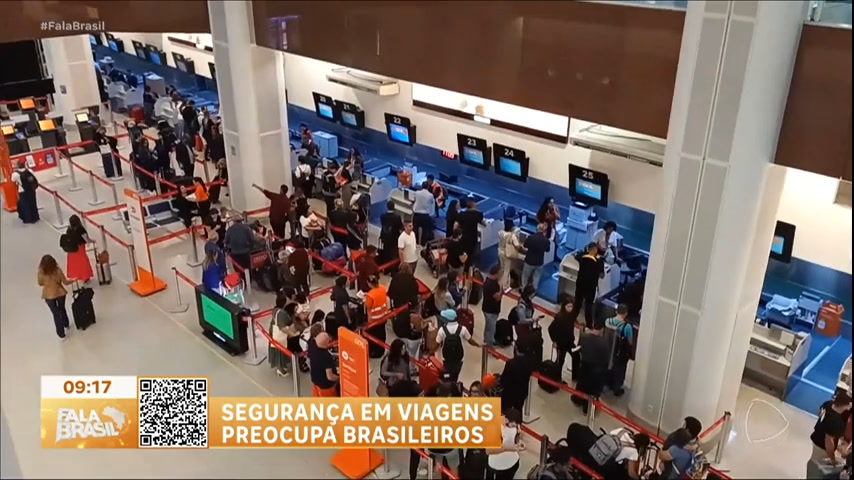 Vídeo: Fala Brasileiro: 65% das pessoas se importam com a segurança durante uma viagem, indica pesquisa