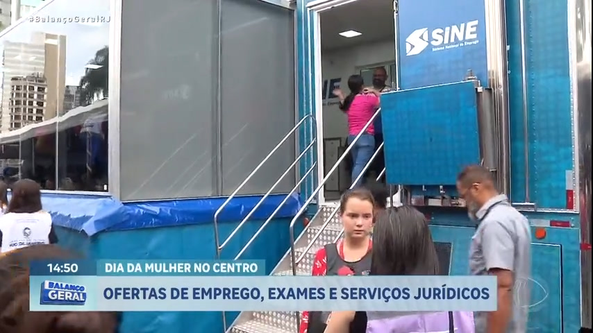 Vídeo: Governo do Rio faz mutirão de serviços para mulheres; Sine oferece vagas de emprego