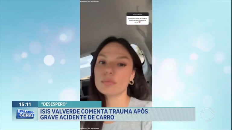 Vídeo: Isis Valverde comenta trauma após grave acidente de carro