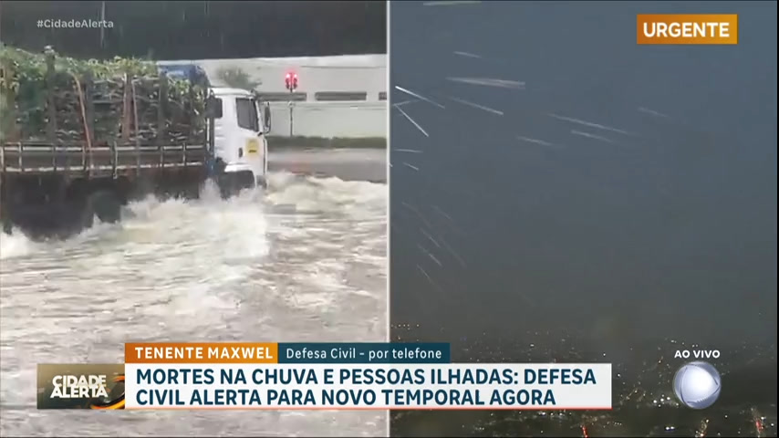 Vídeo: "30 centímetros de água podem arrastar um pedestre", explica tenente da Defesa Civil sobre riscos em enxurradas