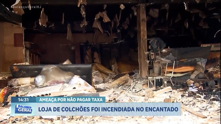 Vídeo: RJ: Polícia investiga incêndio em uma loja de colchões; funcionários estariam sob ameaça da milícia