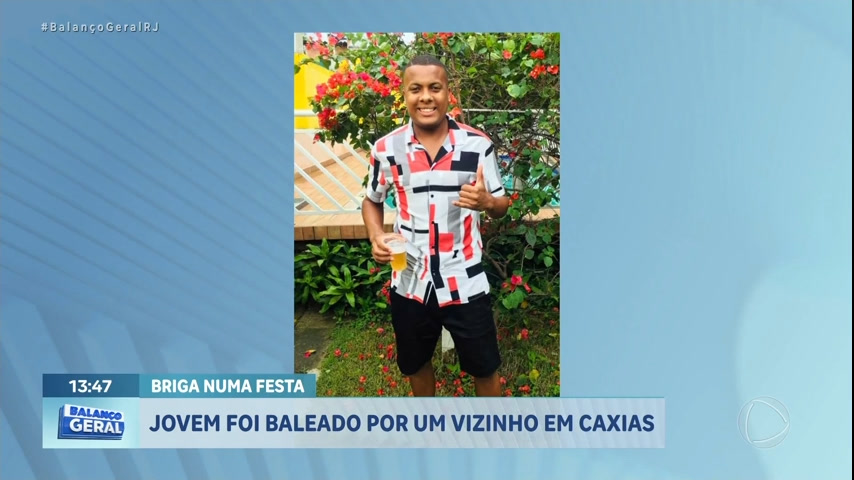 Vídeo: Jovem é baleado por vizinho durante festa em Caxias, na Baixada Fluminense