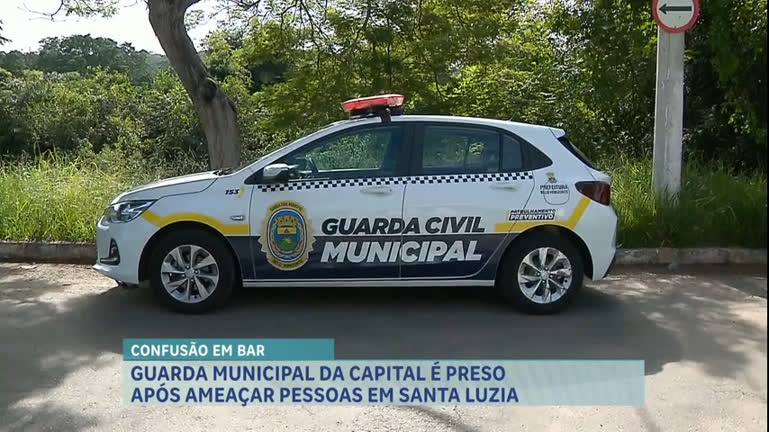 Vídeo: Guarda Municipal é preso após ameaçar pessoas em Santa Luzia (MG)