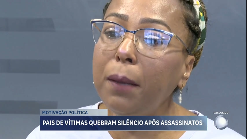 Vídeo: Pais das vítimas de assassinatos por motivação política quebram silêncio