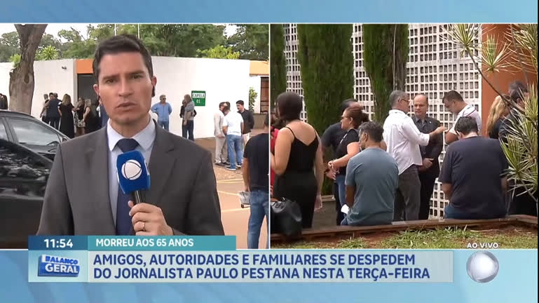 Vídeo: Amigos, autoridades e familiares se despedem do jornalista Paulo Pestana nesta terça (12)