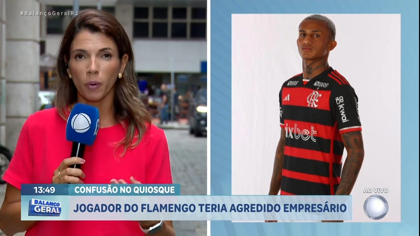 Vídeo: Jogador Wesley, do Flamengo, é acusado de agredir empresário em quiosque na zona oeste do Rio